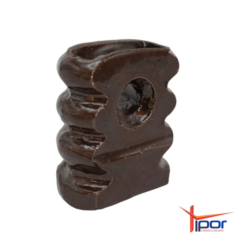 Isolador Elétrico Porcelana Braquete