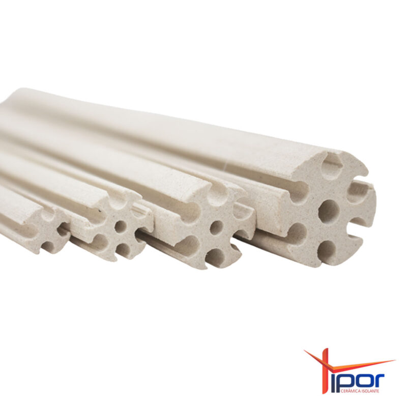 Isolador Cerâmico Tambor 4, 6 ou 8 Furos Aberto Tipor