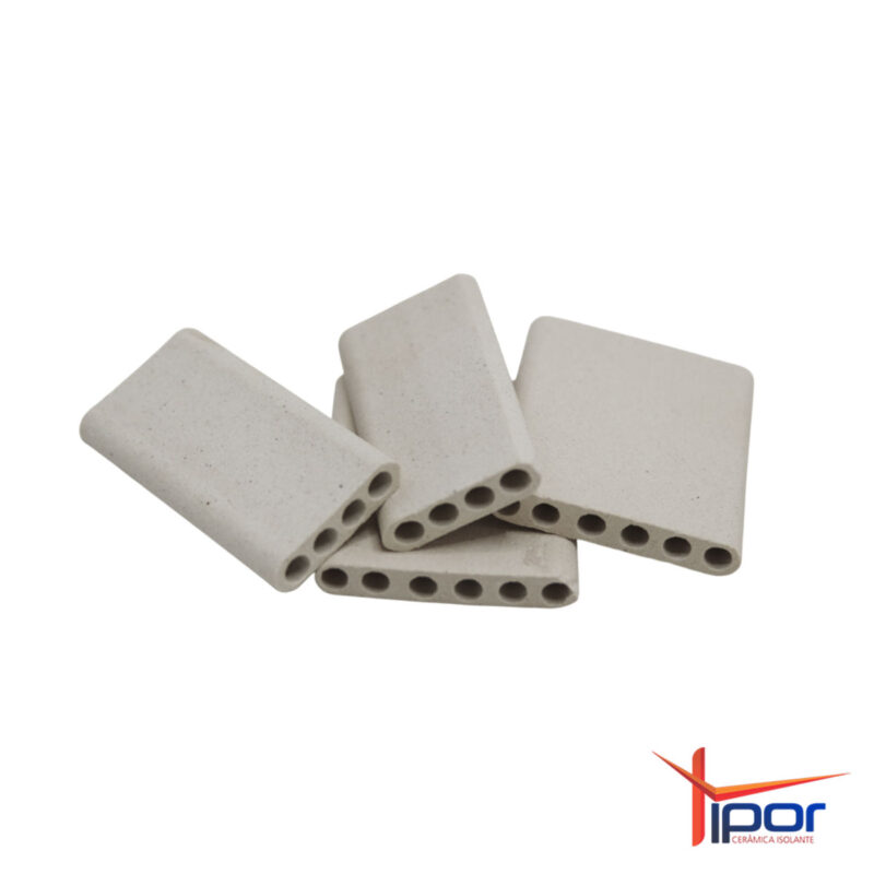 Isolador Cerâmico Placa 4, 5 ou 6 furos Tipor